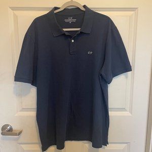 Vineyard Vines Men's Polo Shirt Size XL Blue Short Sleeve Top logo